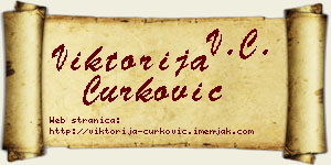 Viktorija Ćurković vizit kartica